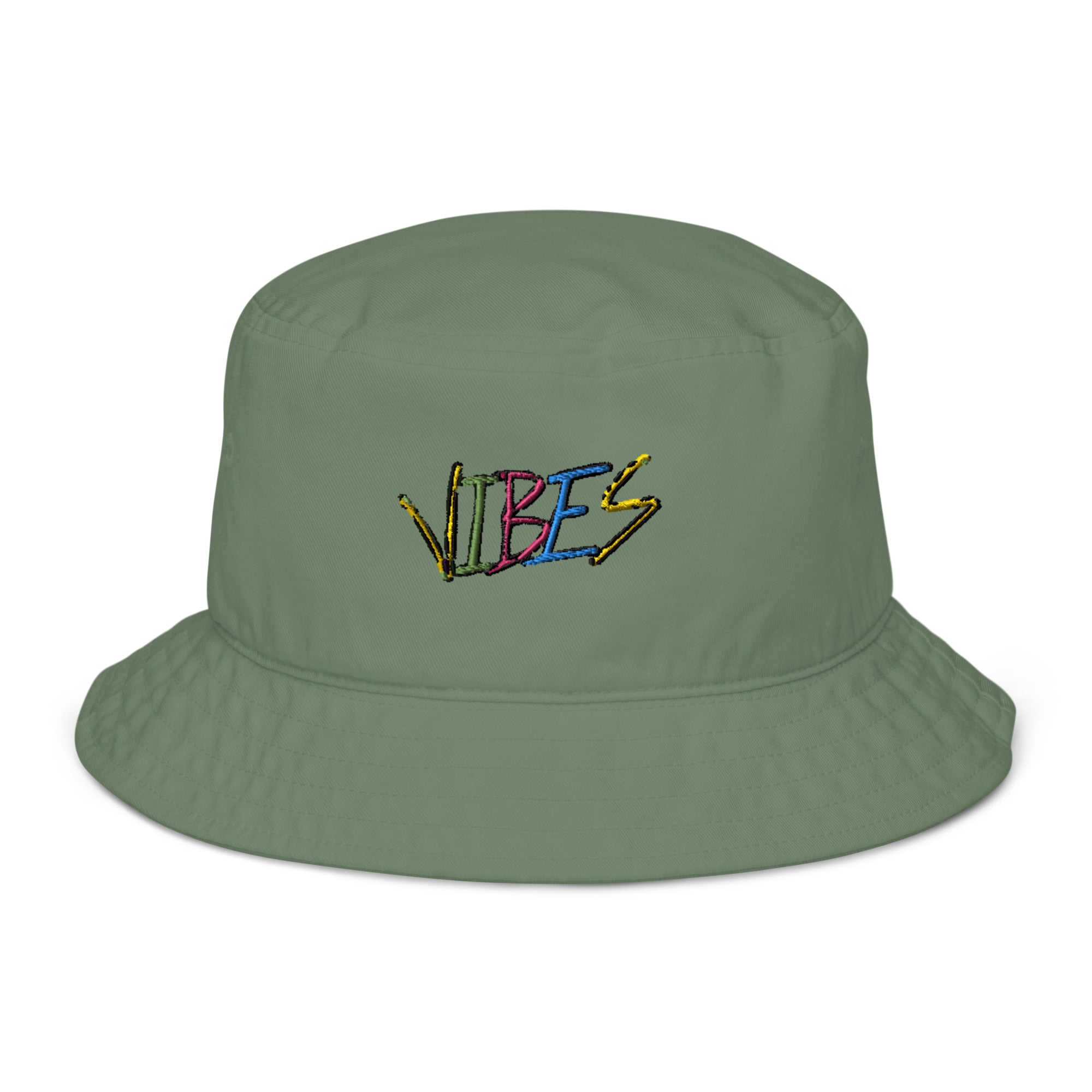 CHILLL VIBES BUCKET HAT (DILL GREEN)